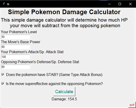 pokémon damage calculator gen 9.